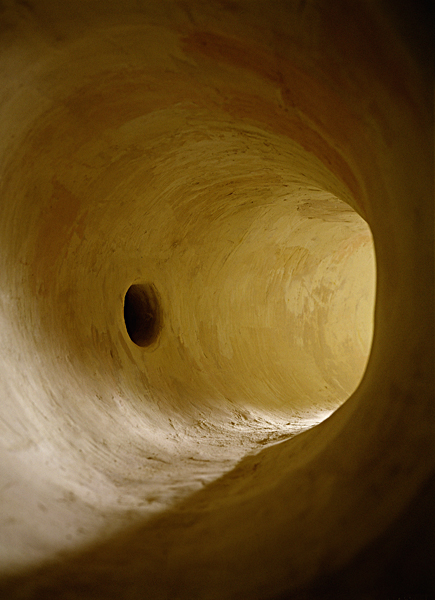 Tunnel with dark hole
