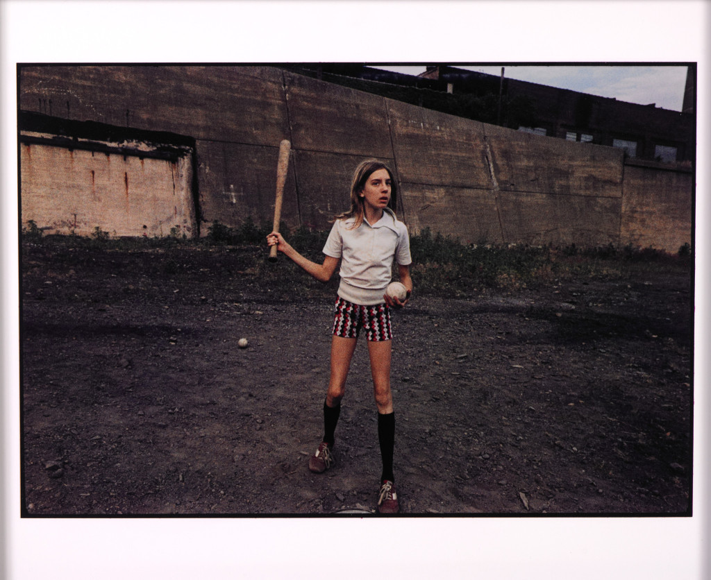 Girl with bat and ball, Plymouth, PA