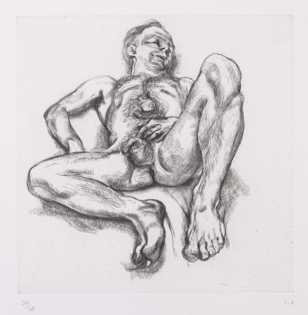 Naked man on a bed’ (H. 40)