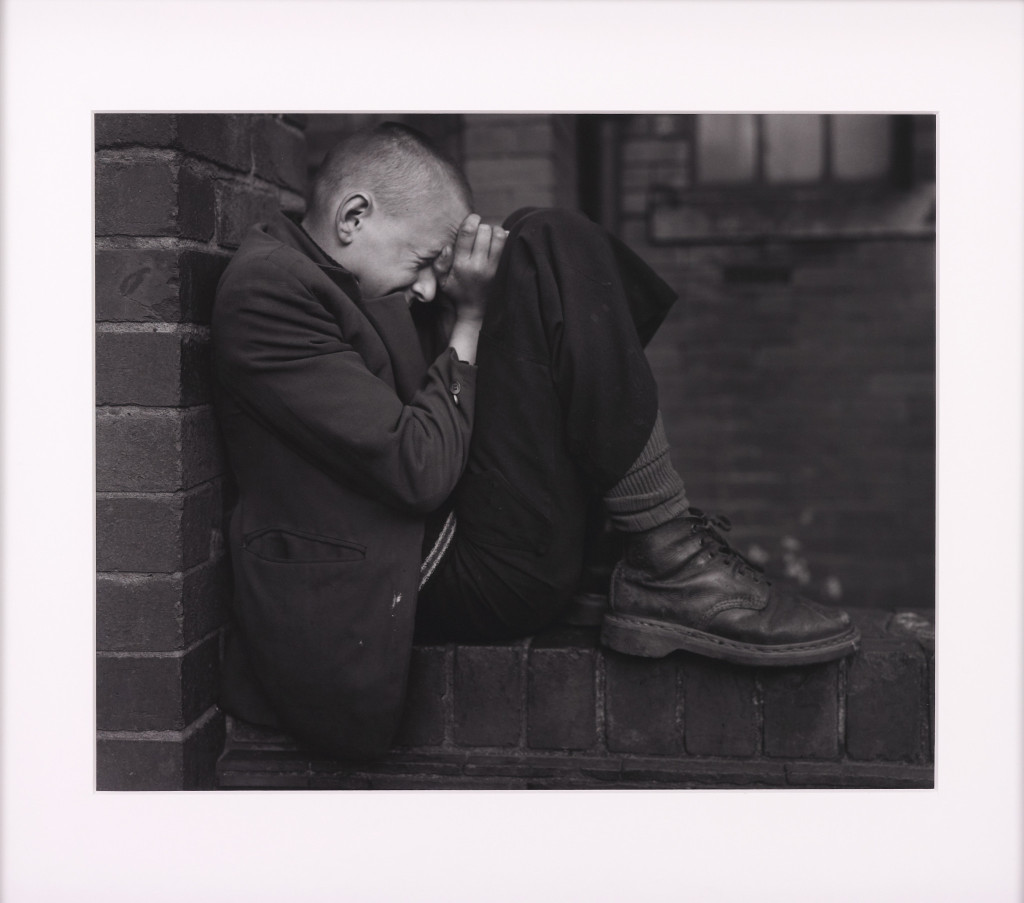 Youth on wall, Yarrow, Tyneside