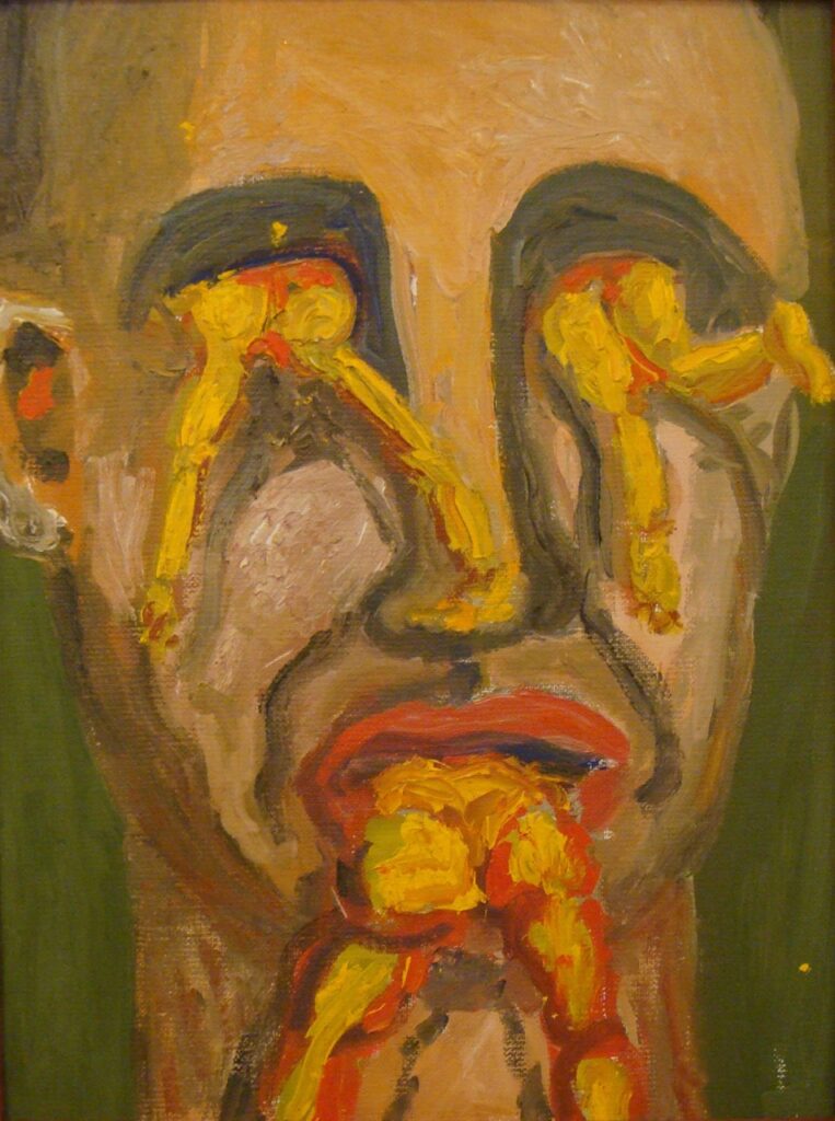 Portrait with yellow